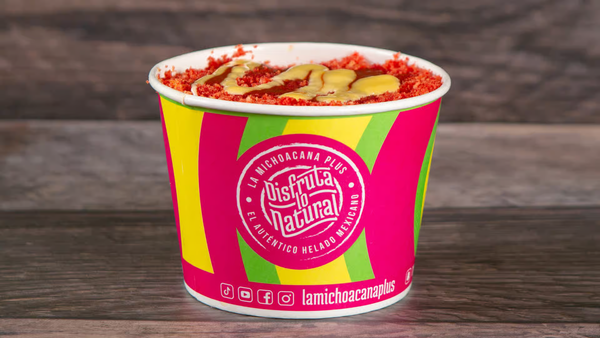 A Mexican favorite! Corn in a cup with fresh lime, mayonnaise, buttery margarine, and crumbled fresh cheese.